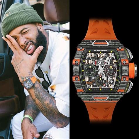 obj wearing fake richard mille